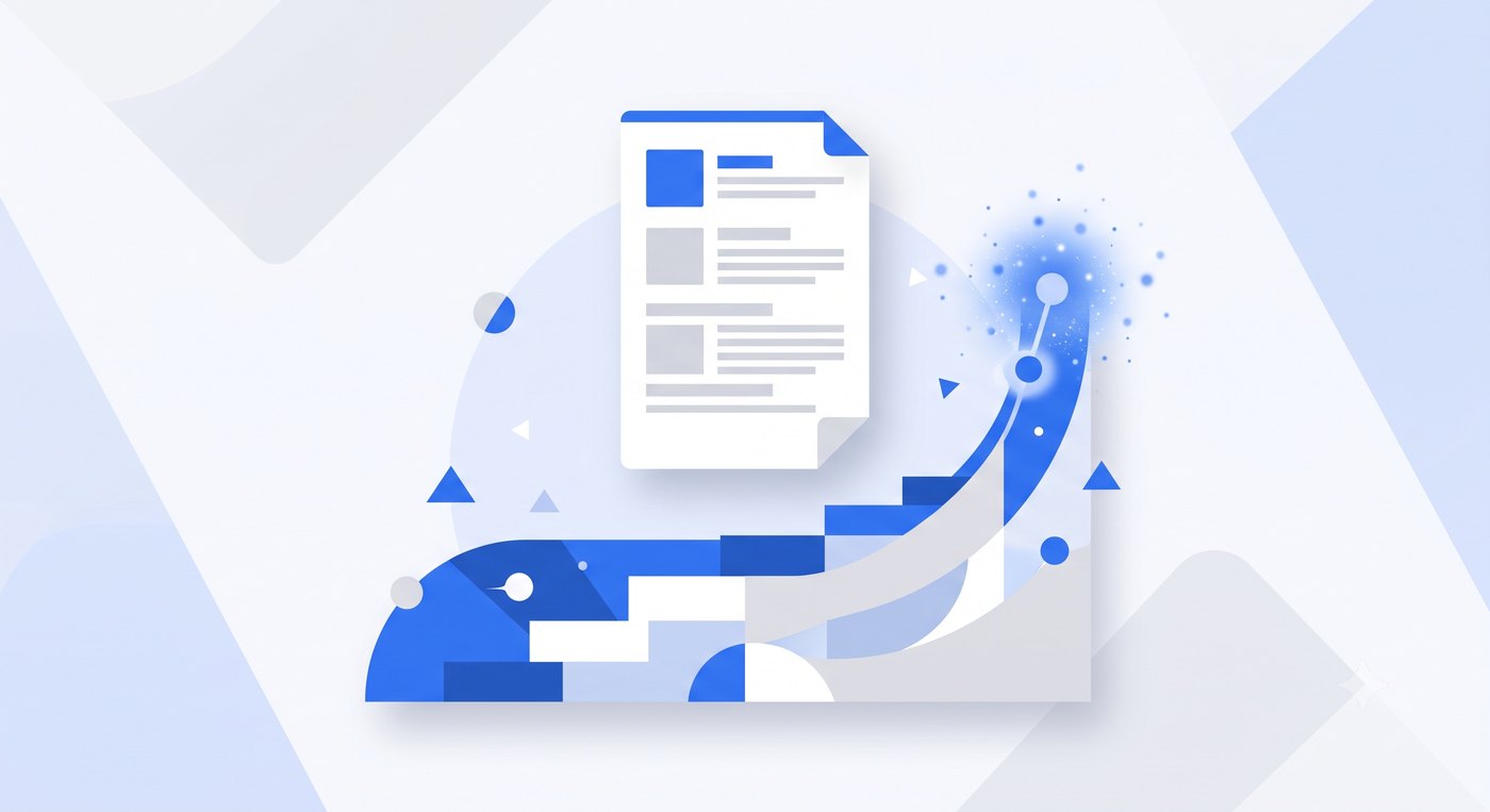 AI resume builder and ATS analyzer illustration